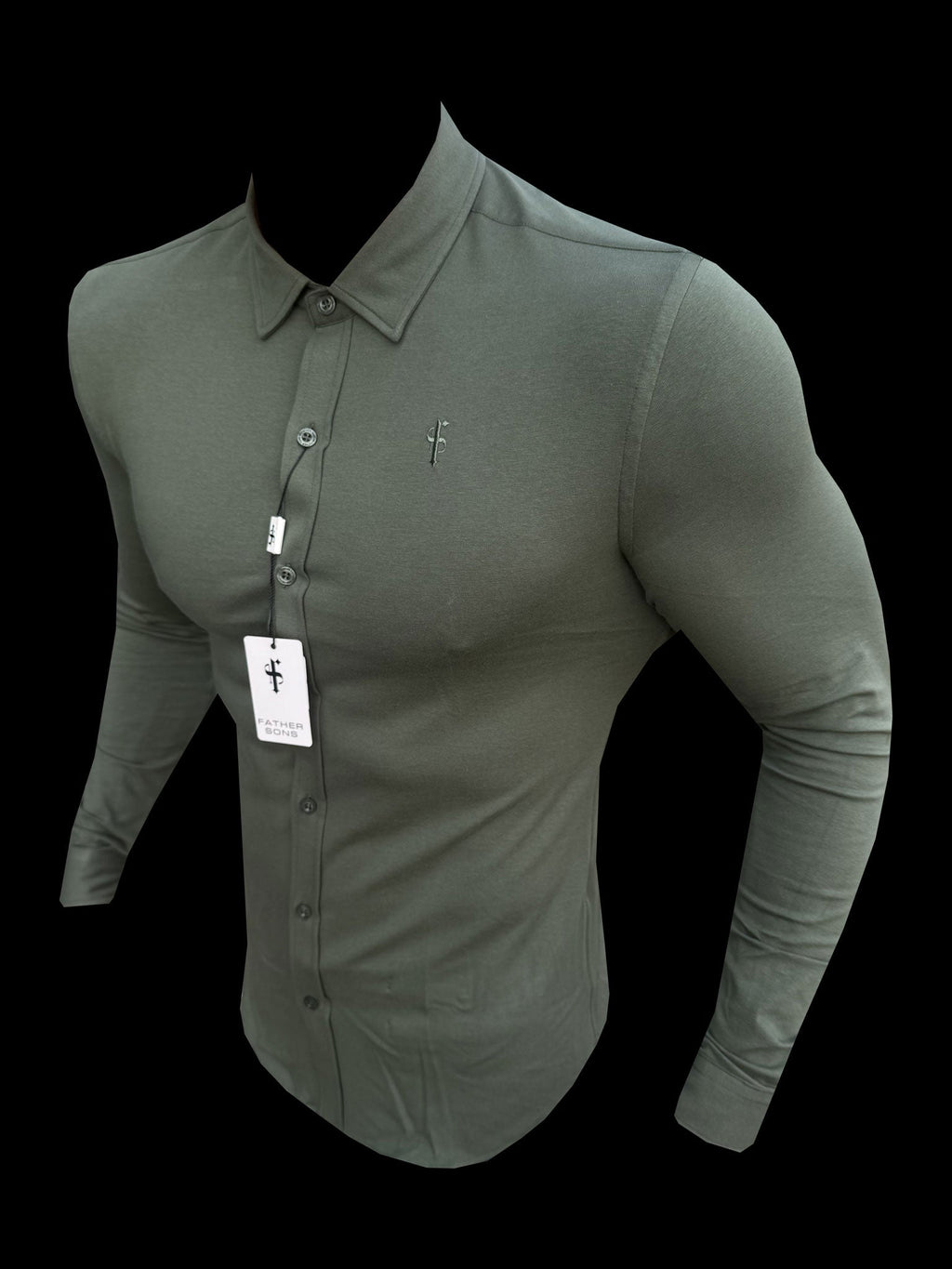 Father Sons Fitted Khaki Long Sleeve Jersey - FSD003