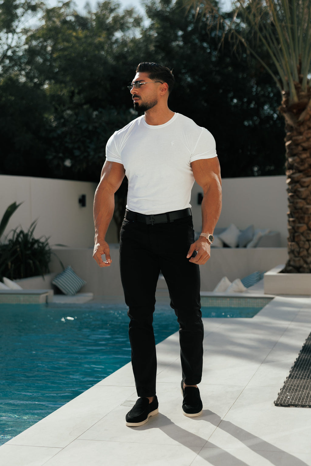 Father Sons White Bamboo Crew T Shirt - FSH576