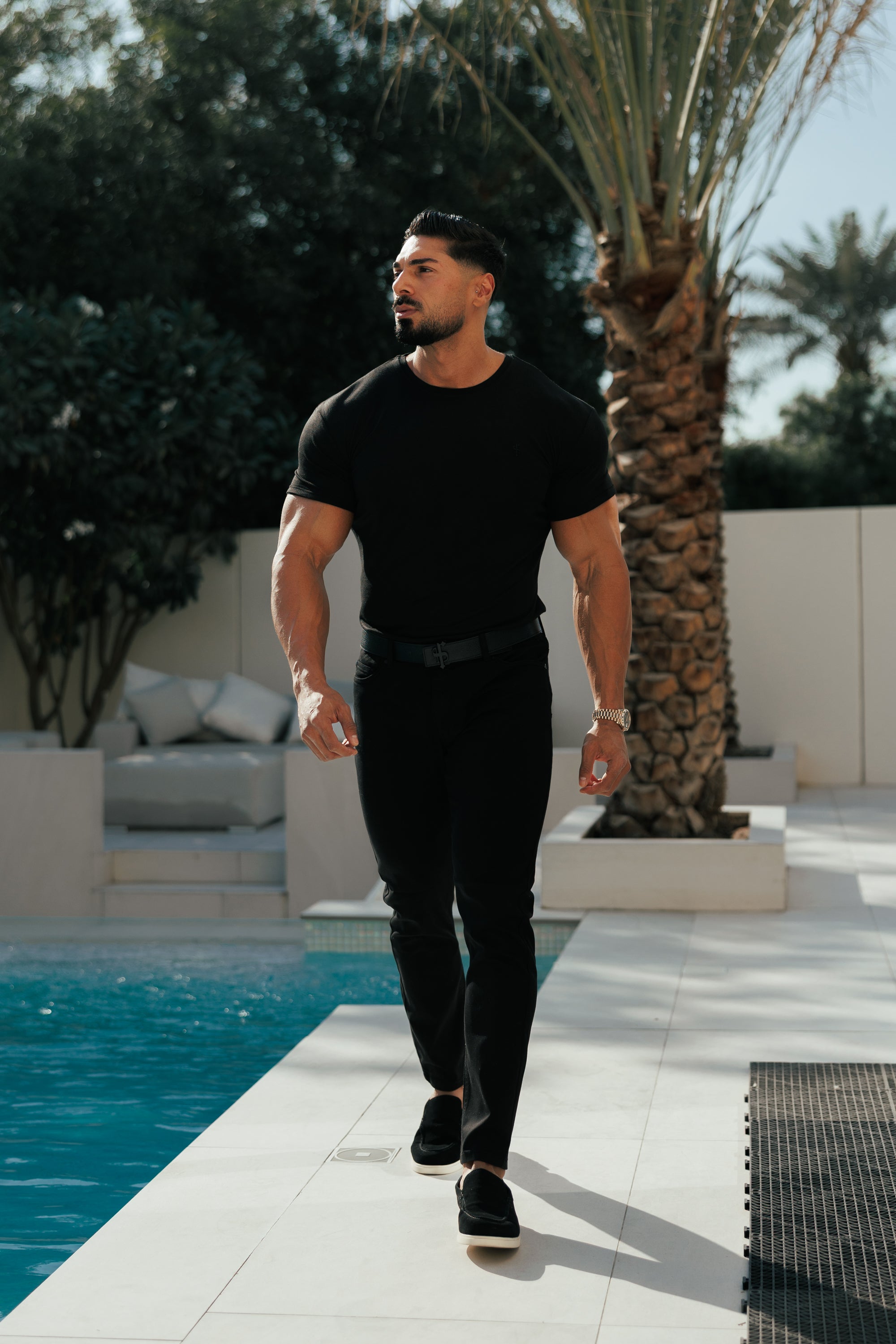 Father Sons Black Bamboo Crew T Shirt - FSH577