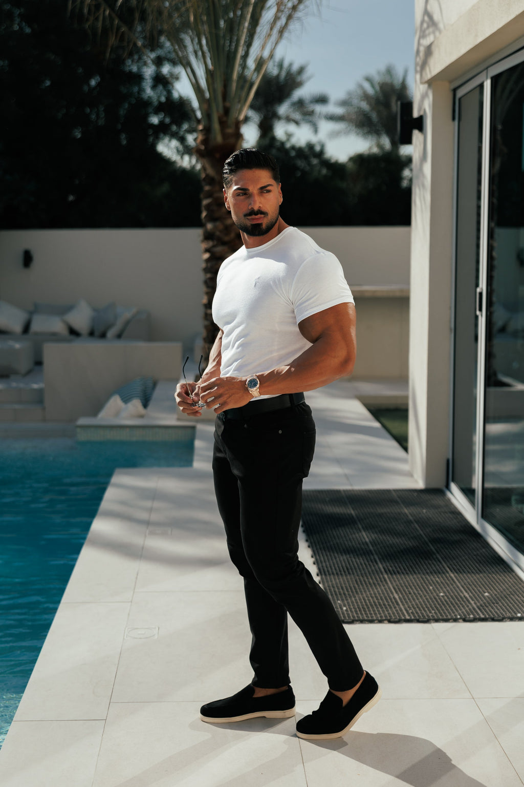 Father Sons White Bamboo Crew T Shirt - FSH576