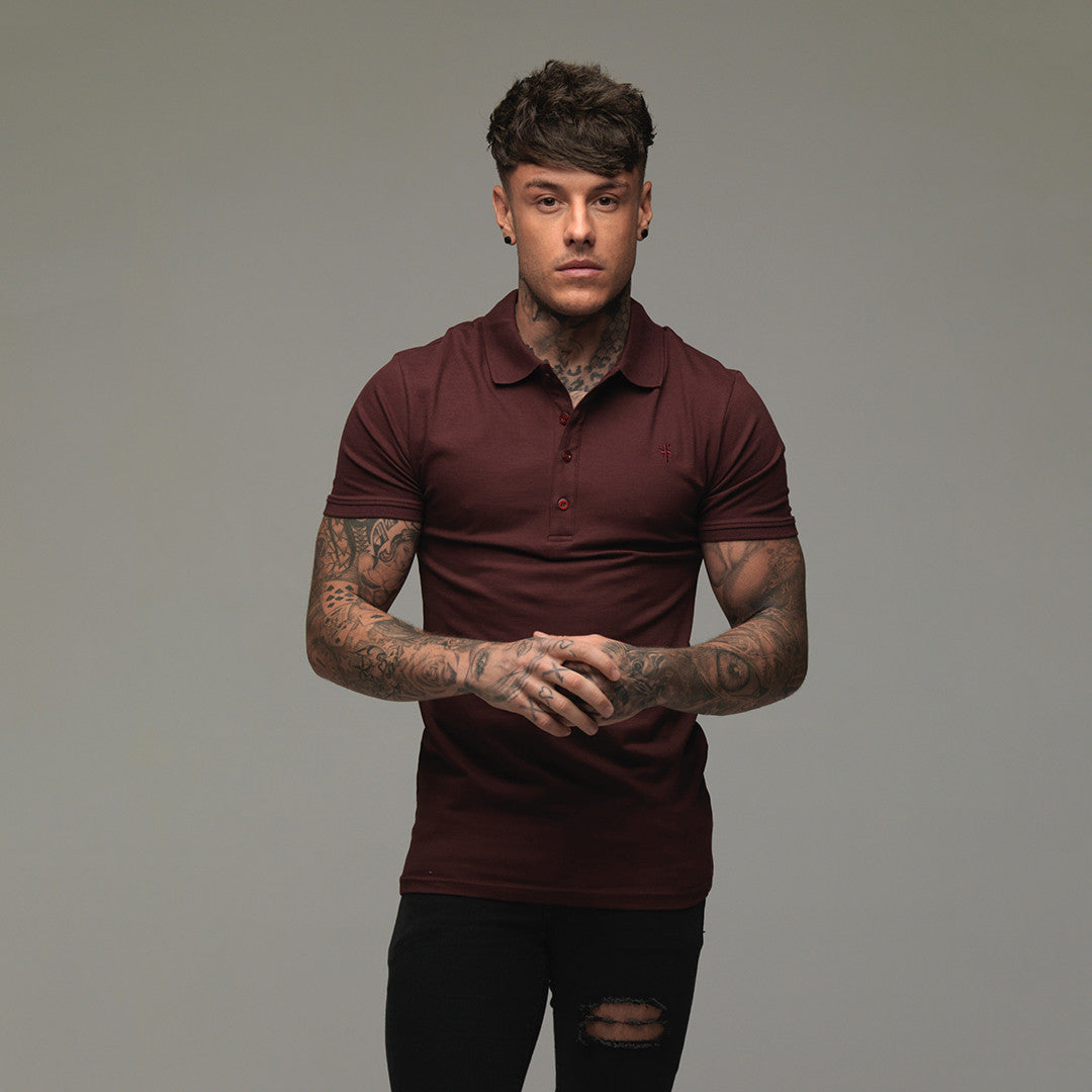 Father Sons Classic Burgundy Polo Shirt - FSH042