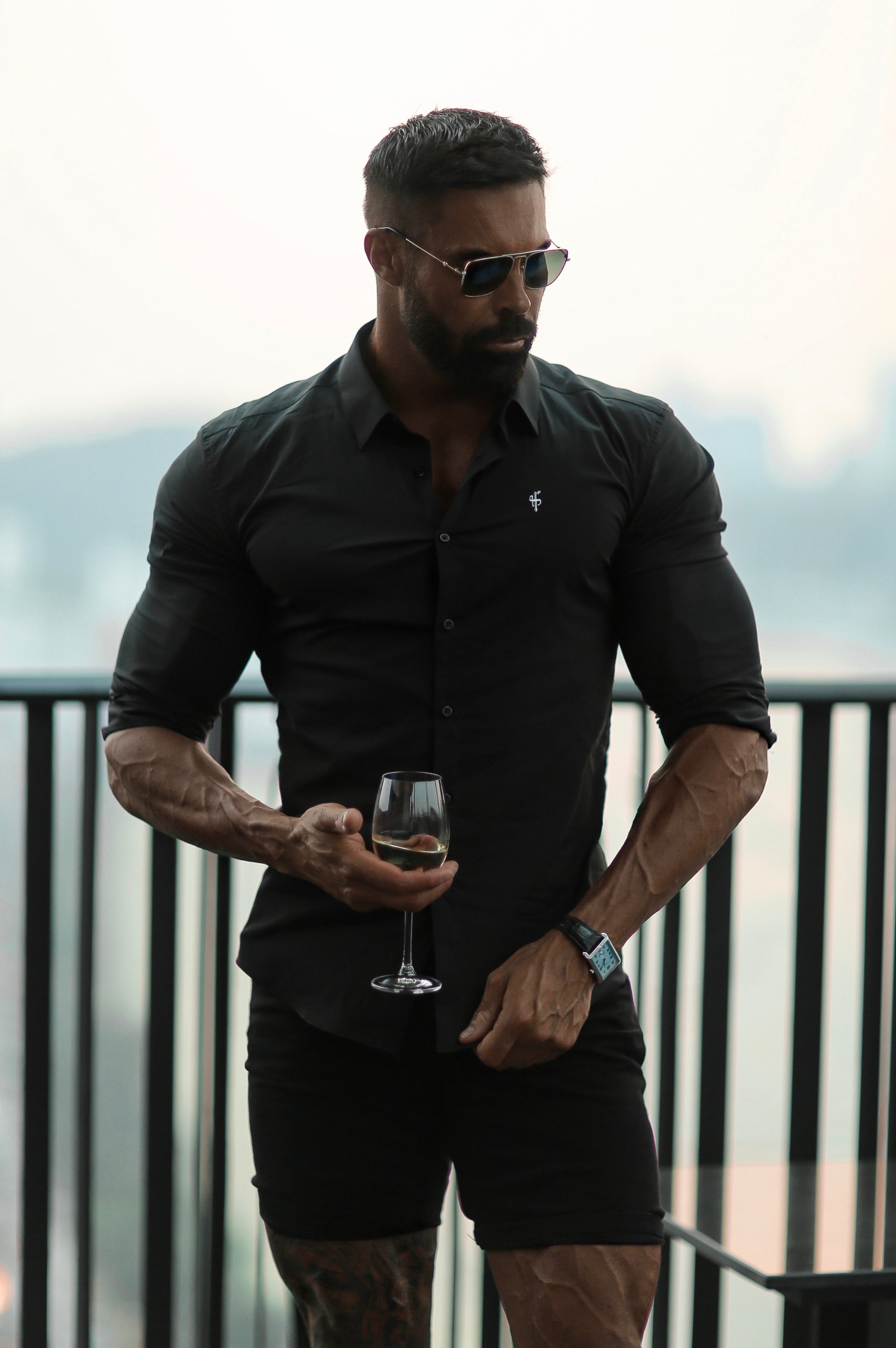 Father Sons Super Slim Stretch Classic Black -  FS100