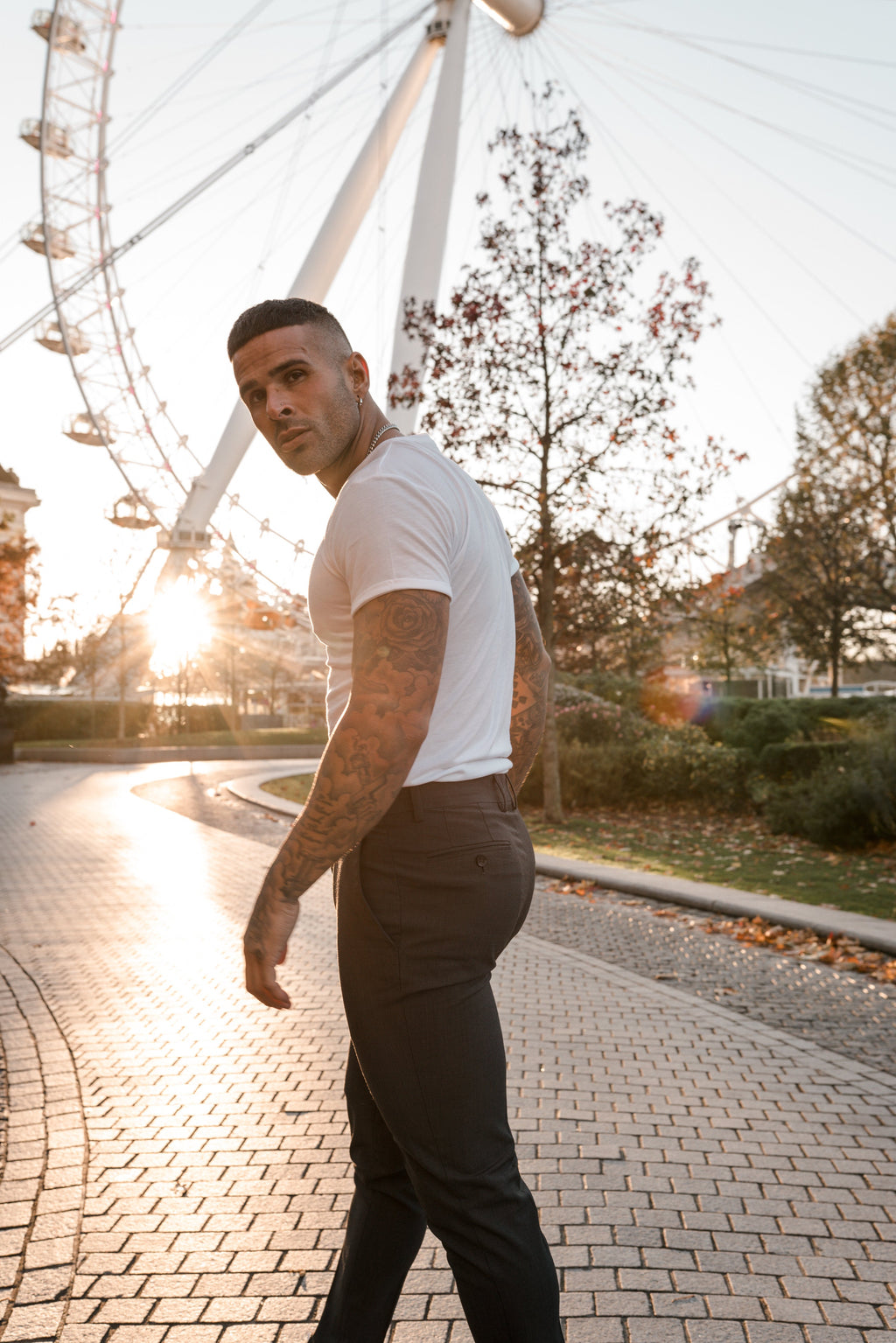 Father Sons White Bamboo Crew T Shirt - FSH576